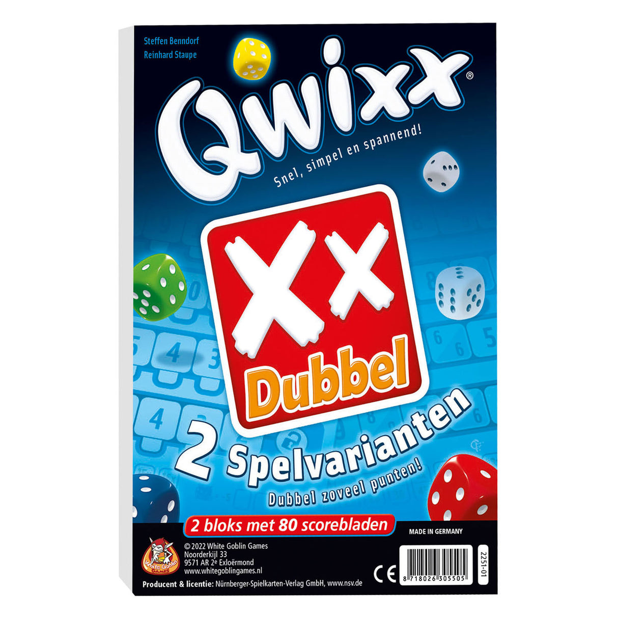 White goblin spil qwixx dobbelt terningspil