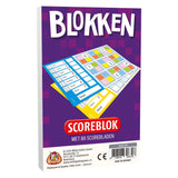 Hvid goblin spil blokerer scoreblok med 80 resultatark