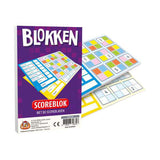 Hvid goblin spil blokerer scoreblok med 80 resultatark