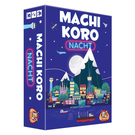White goblin-spil - machi koro night - familiespil - 2 til 4 spillere - 30 minutter - fra 8 år