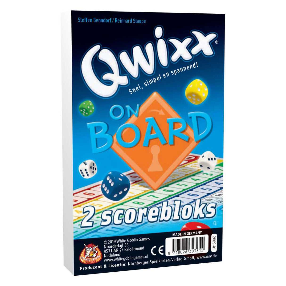 White goblin spil qwixx on board blokke - ekstra score blokke