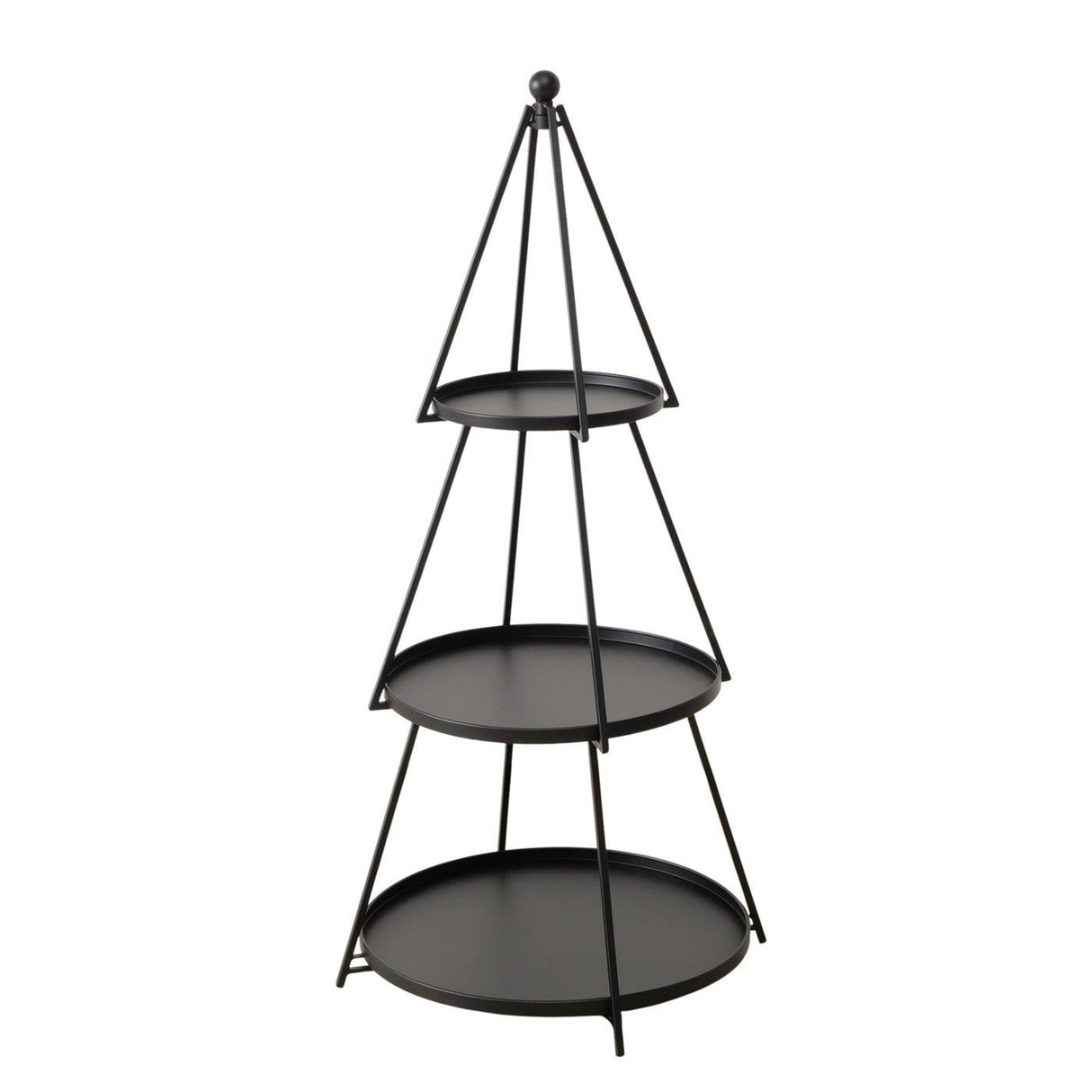 Boltze home etagã©re frederik dia60cm h120cm zwart ijzer