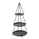 Boltze home etagã©re frederik dia60cm h120cm zwart ijzer
