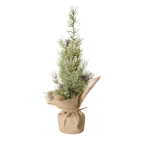 Boltze home kunstigt juletræ i jutepose fyrretræ ã˜12xh30cm