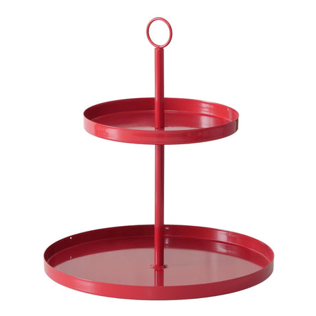 Boltze home etagère rød ø30xh34cm