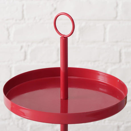 Boltze home etagère rød ø30xh34cm