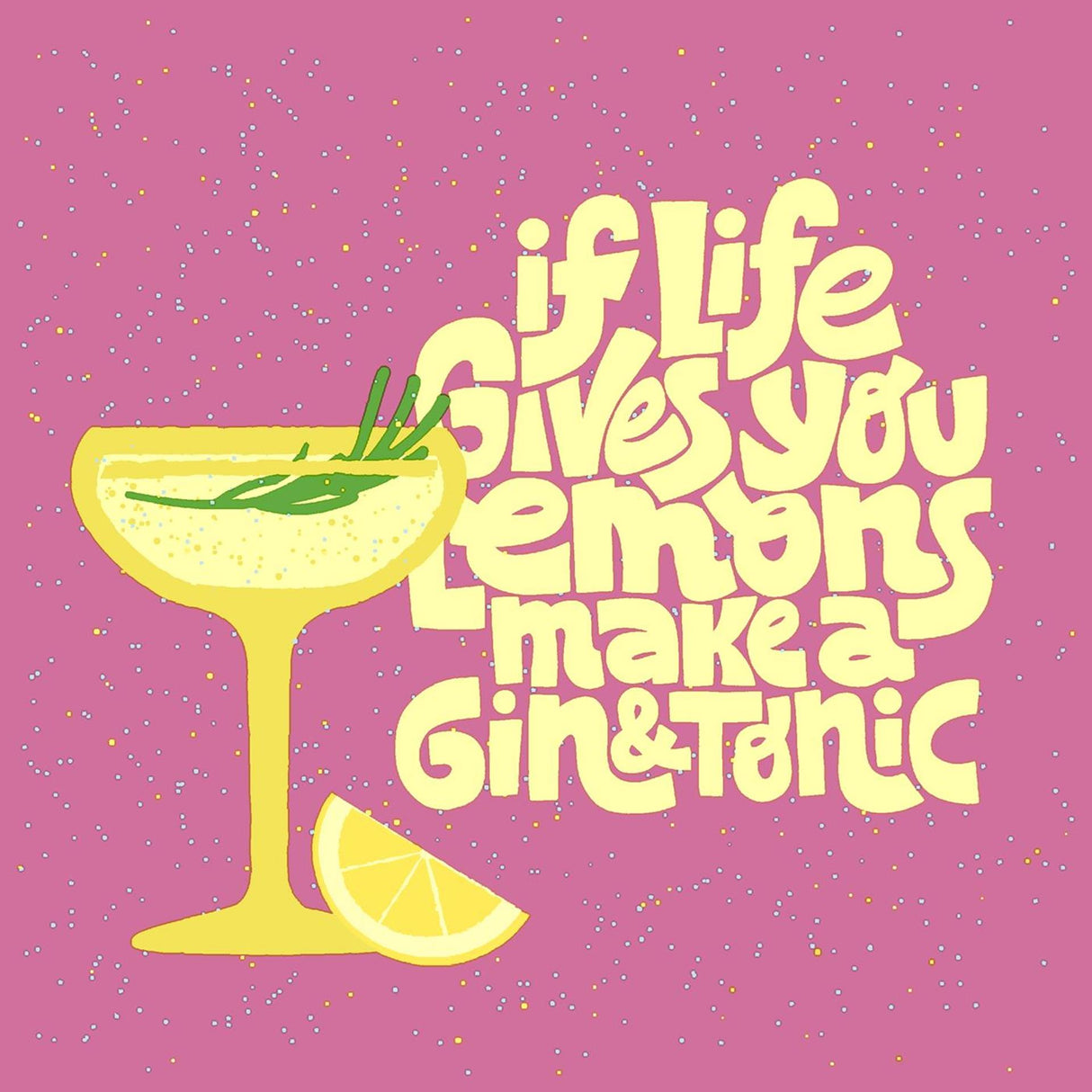 Duni servietter gin tonic 24x24cm 20 stk