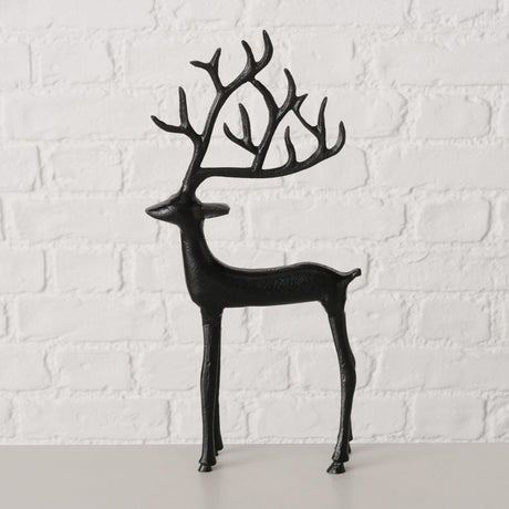 Boltze hjemmefigur hjorte rupert sort 18x3x38cm