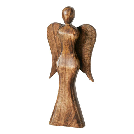 Boltze hjemmefigur engel malaika mangotræ 16x4,5x35cm