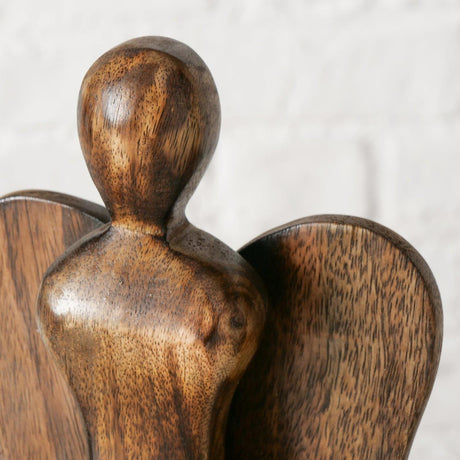Boltze hjemmefigur engel malaika mangotræ 16x4,5x35cm
