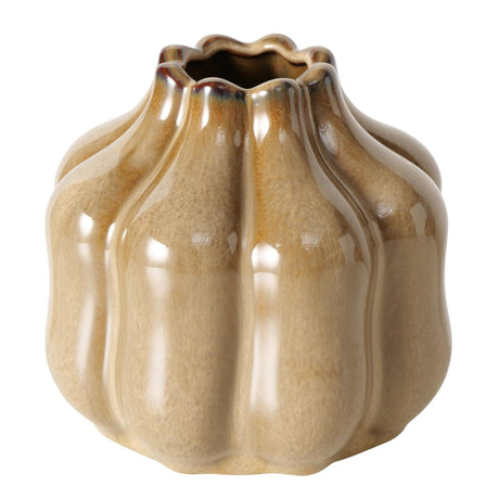Boltze home vase brun ø12,5xh11,3cm