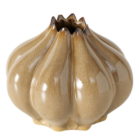 Boltze home vase brun ø15,5xh12,3cm