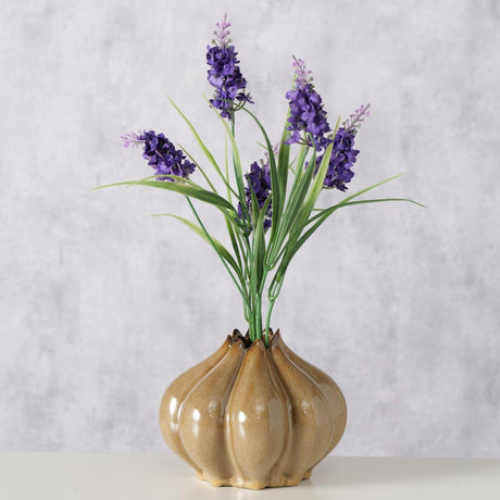 Boltze home vase brun ø15,5xh12,3cm