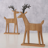 Boltze hjemmefigur hjort marono 20x5x30cm 2 assorteret