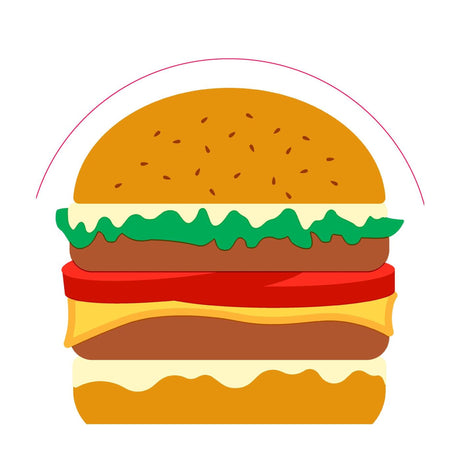 Duni silhuetter servietter burger airlaid 33cm