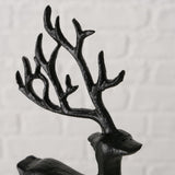 Boltze hjemmefigur hjort sort 9x3x20cm