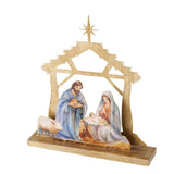 Boltze home julescene navitty mango træ metal 30,5x6,5x32,5cm