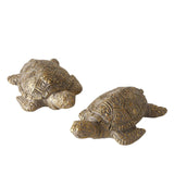 Boltze hjemmefigur skildpadde quila 4x6x2,5cm 2 assorteret