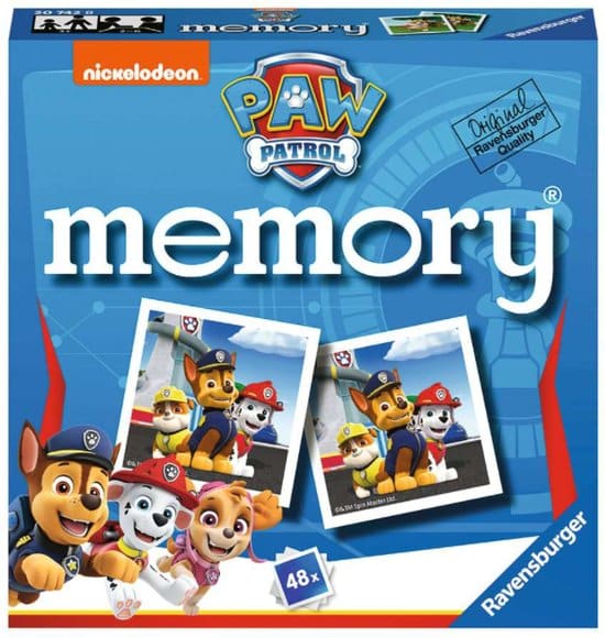 Ravensburger hukommelse fra paw patrol 48 kort