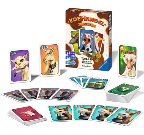 Ravensburger Cow Trade Master, kortspillet for 2 til 6 samvittighedsfulde kohandlere på 10 år og derover.