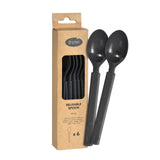 Duni plastske granit genanvendelig 17cm æske med 6 stk