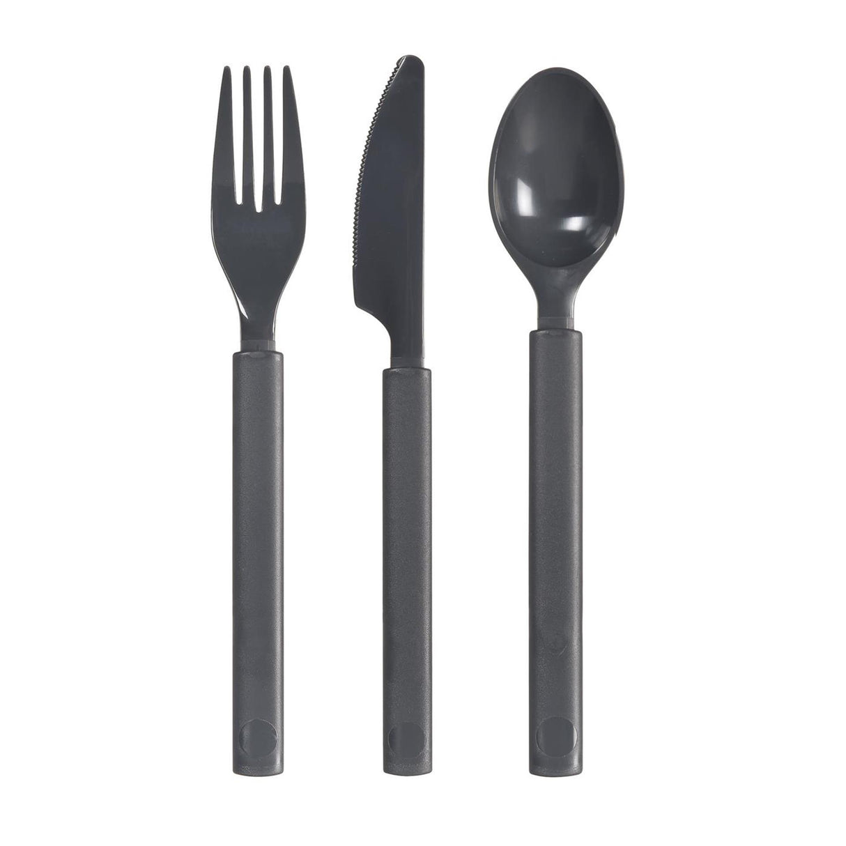 Duni plastbestiksæt 6-delt granit genanvendelig (2x kniv, 2x gaffel, 2x ske)