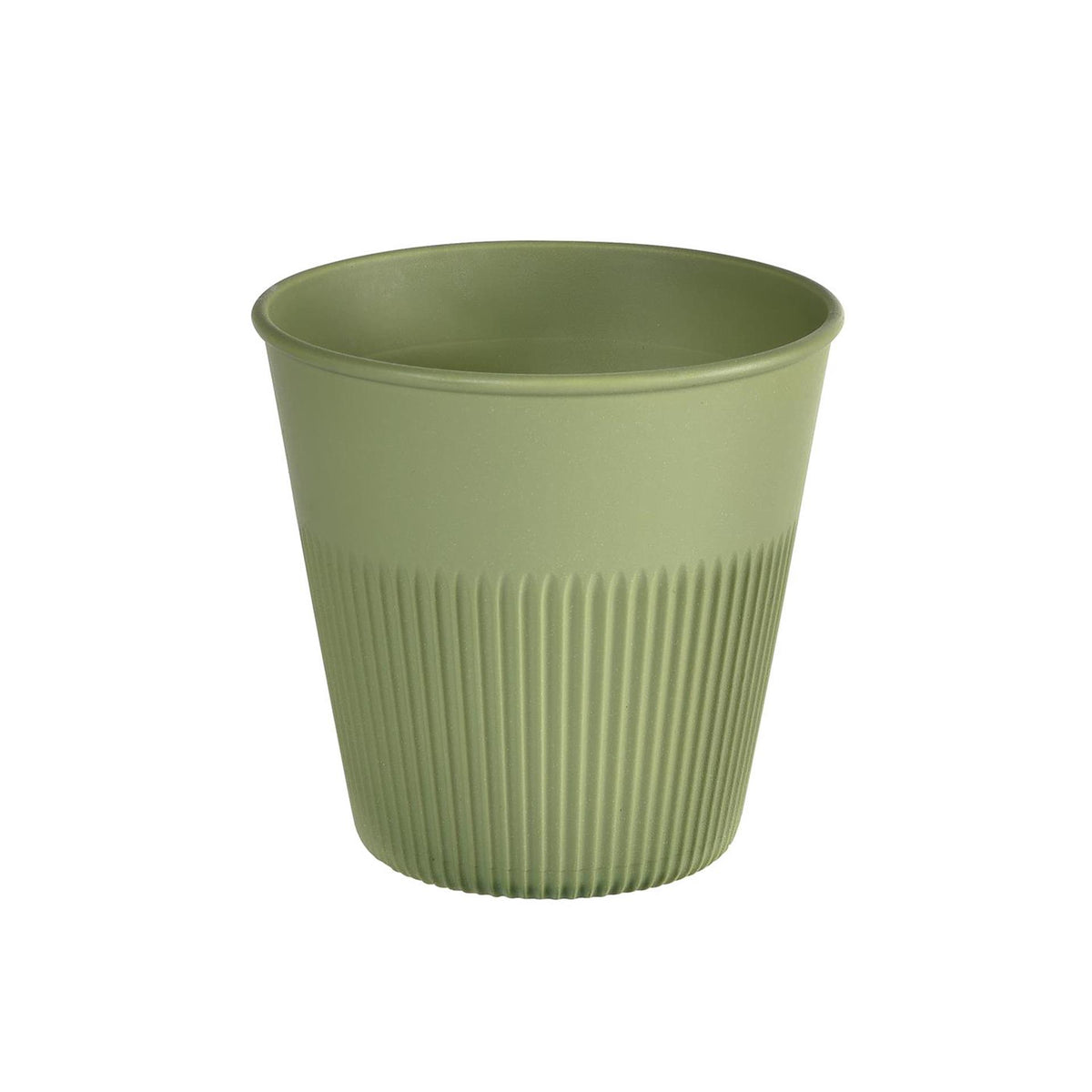 Duni plastkop hot stripes grøn 24cl