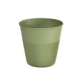 Duni plastkop hot stripes grøn 24cl