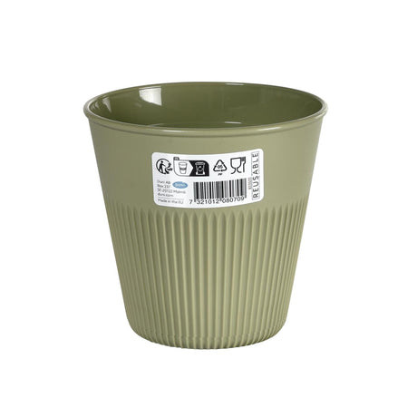 Duni kunststof beker hot stripes green 24cl