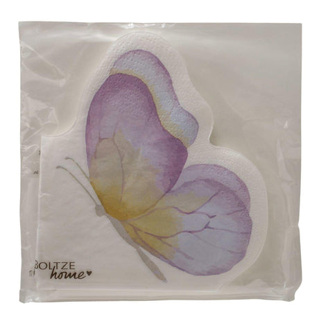 Boltze hjemmeservietter fantasy sommerfugl 16x15x1cm