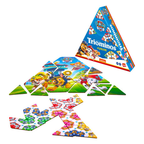 Goliath triominos junior paw patrulje - brætspil - børns spil - spil triominos med din yndlings paw patrulje karakter.