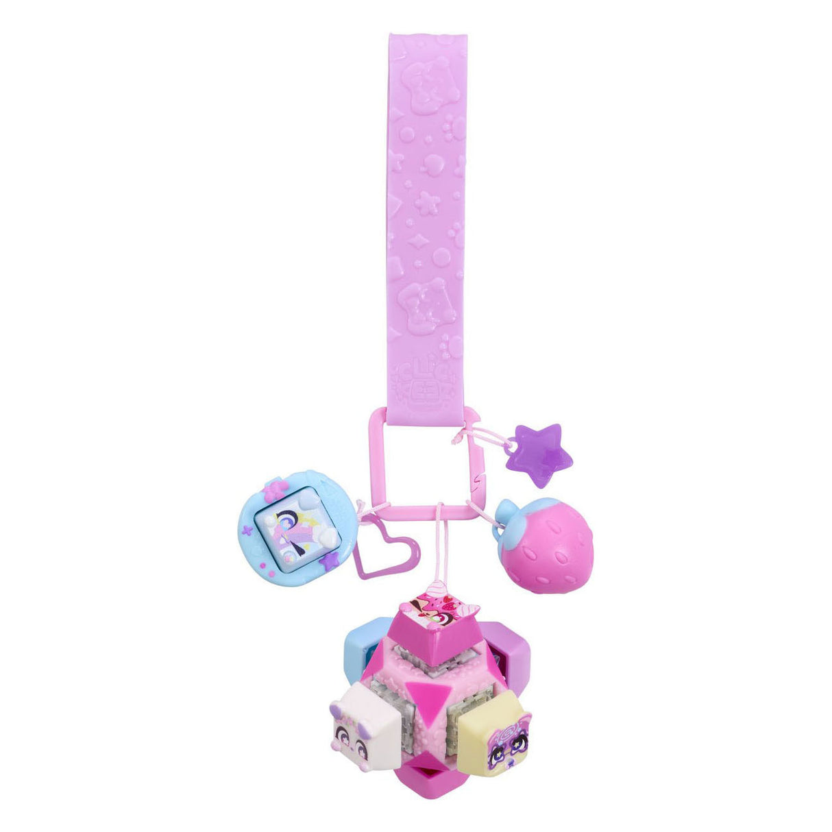 Clickeez serie 1 - terning nøglering - fidget legetøj - saml dem alle - anti stress - legetøj - afslapning - keyboard fidget