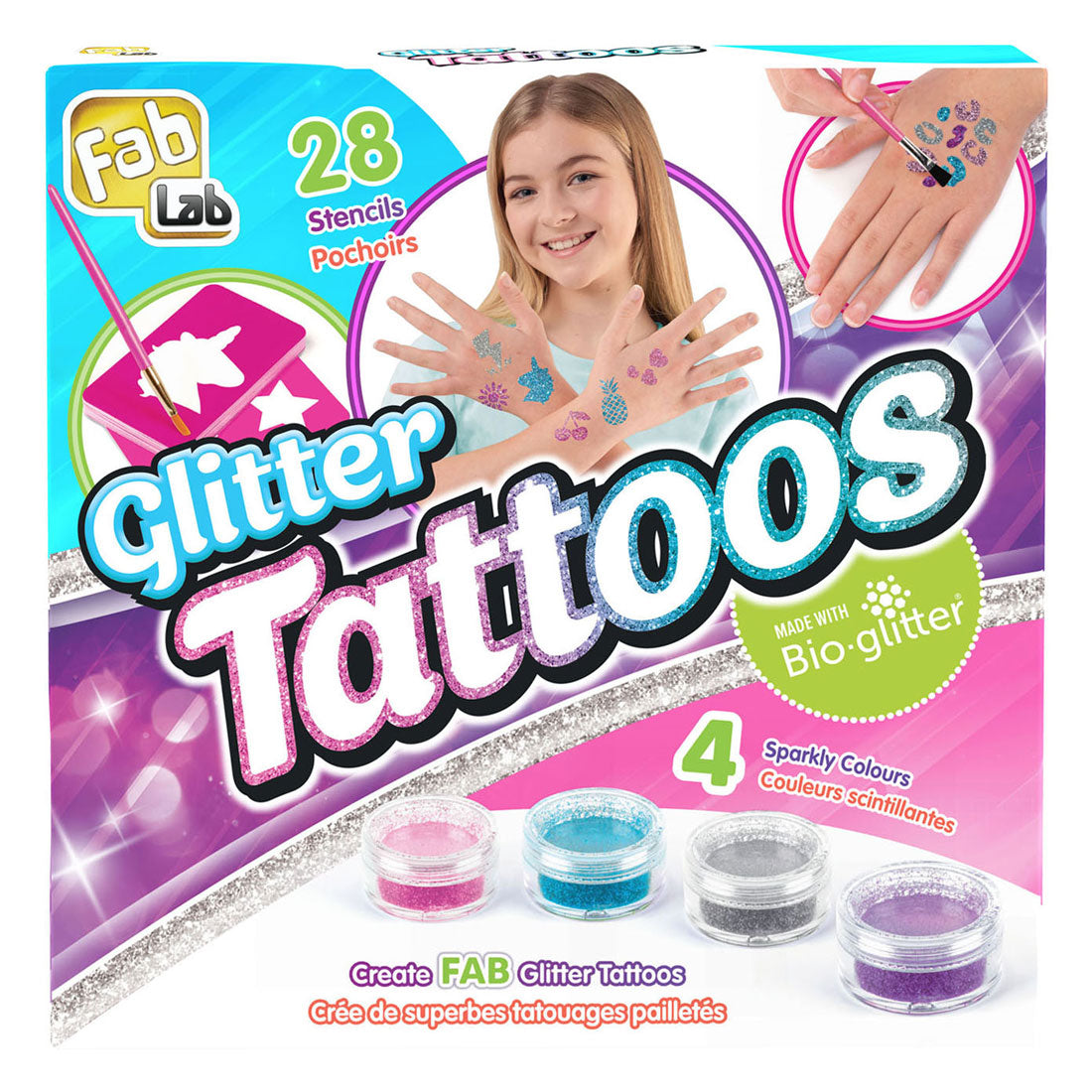 Goliath games fablab glitter tattoos