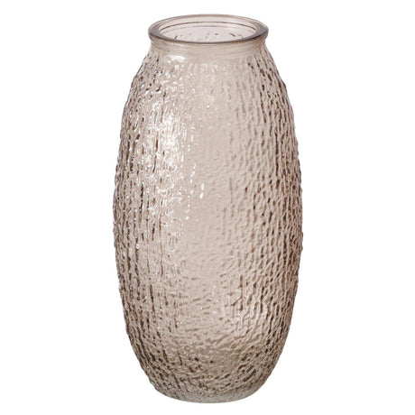 Boltze home vaas rifla h20cm glas gelakt glans beige