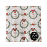 Boltze home servetten kerstmis cavalloi 33cm gerecycled papier roodwit 2 assort
