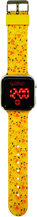 Accutime pokémon - led ur - pikachu - gul - børn