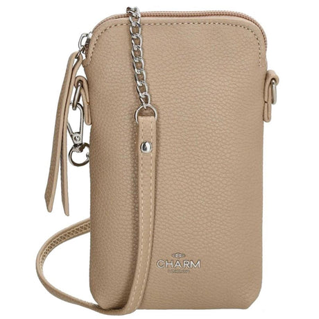 Charm london stratford telefontaske-taupe 10x2x17cm