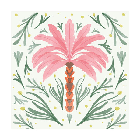 Duni servetten palm oasis 3-laags tissue 24x24cm