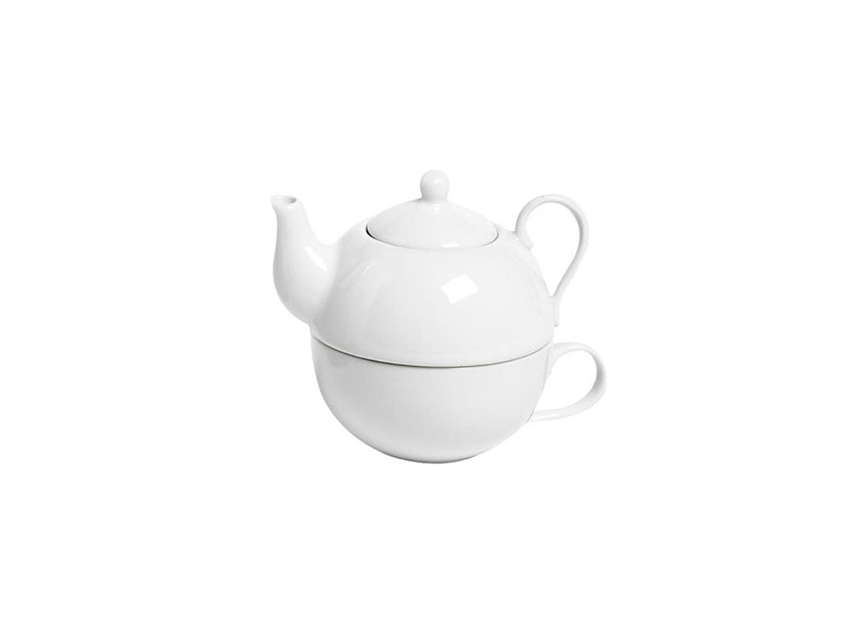 Hyggelig trendy te til én ã˜10xh14cm hvid