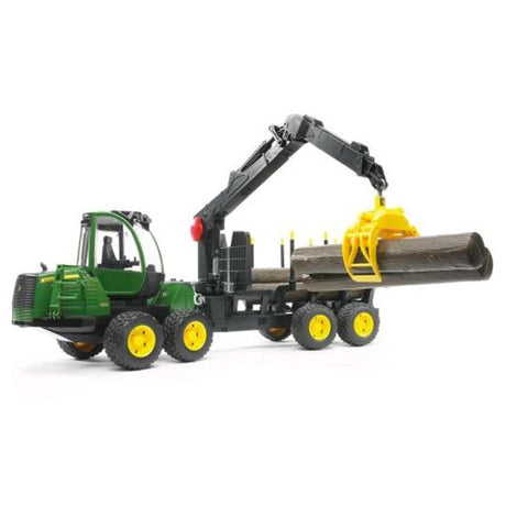 Bruder traktor John Deere 1210e med træstammegreb