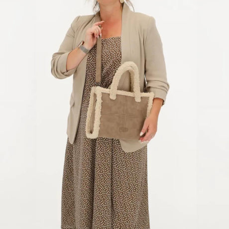 Beagles laredo håndtaske taupe