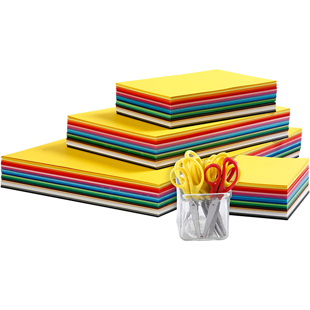 Https: www.cchobby.nl farvet-pap-og-børnesaks-a3-a4-a5-a6-180-gr-diverse-colours-1-set