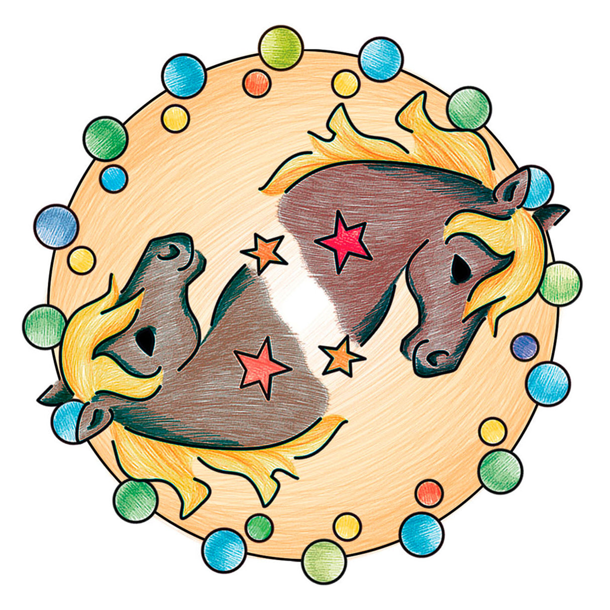 Mandala designer ravensburger mini - heste