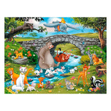 Ravensburger puslespil disney familie dyrevenner - puslespil - 100 brikker