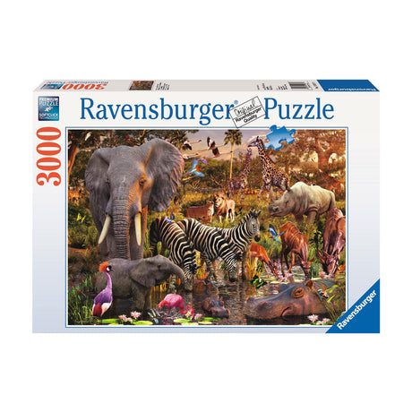 Ravensburger puslespil Afrikansk dyreverden - puslespil - 3000 brikker