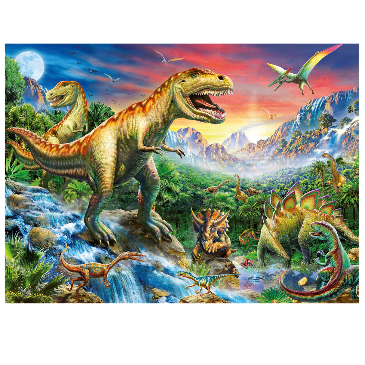 Ravensburger puslespil med dinosaurerne - puslespil - 100 brikker
