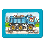 Ravensburger gravemaskine, traktor og dumper - mine første puslespil - 3x6 brikker - børnepuslespil