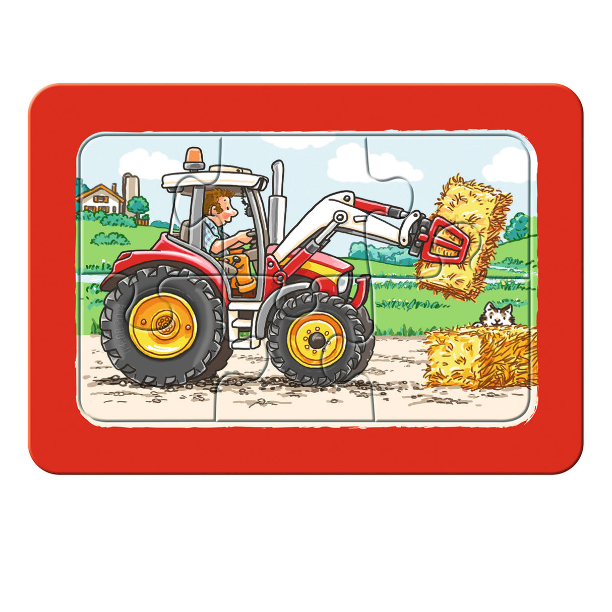 Ravensburger gravemaskine, traktor og dumper - mine første puslespil - 3x6 brikker - børnepuslespil