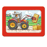 Ravensburger gravemaskine, traktor og dumper - mine første puslespil - 3x6 brikker - børnepuslespil