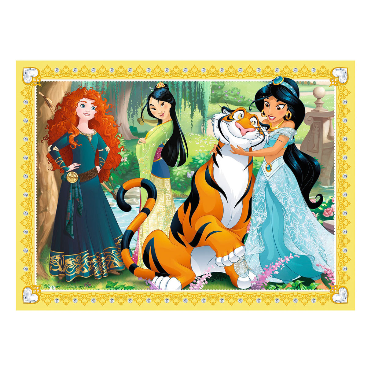 Ravensburger puslespil disney prinsesse - 12+16+20+24 brikker - børnepuslespil